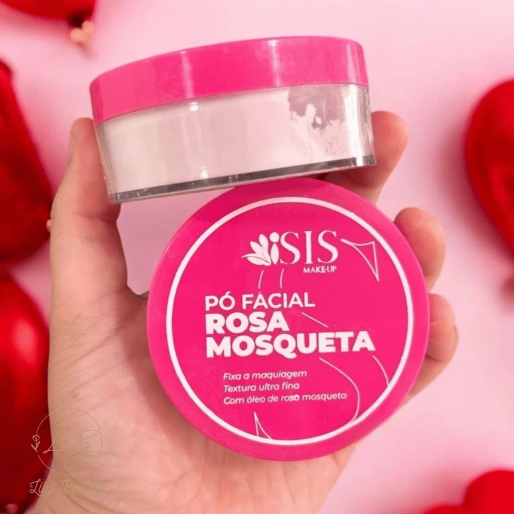 Pó Rosa Mosqueta Ultrafino Profissional Make - Isis Makeup