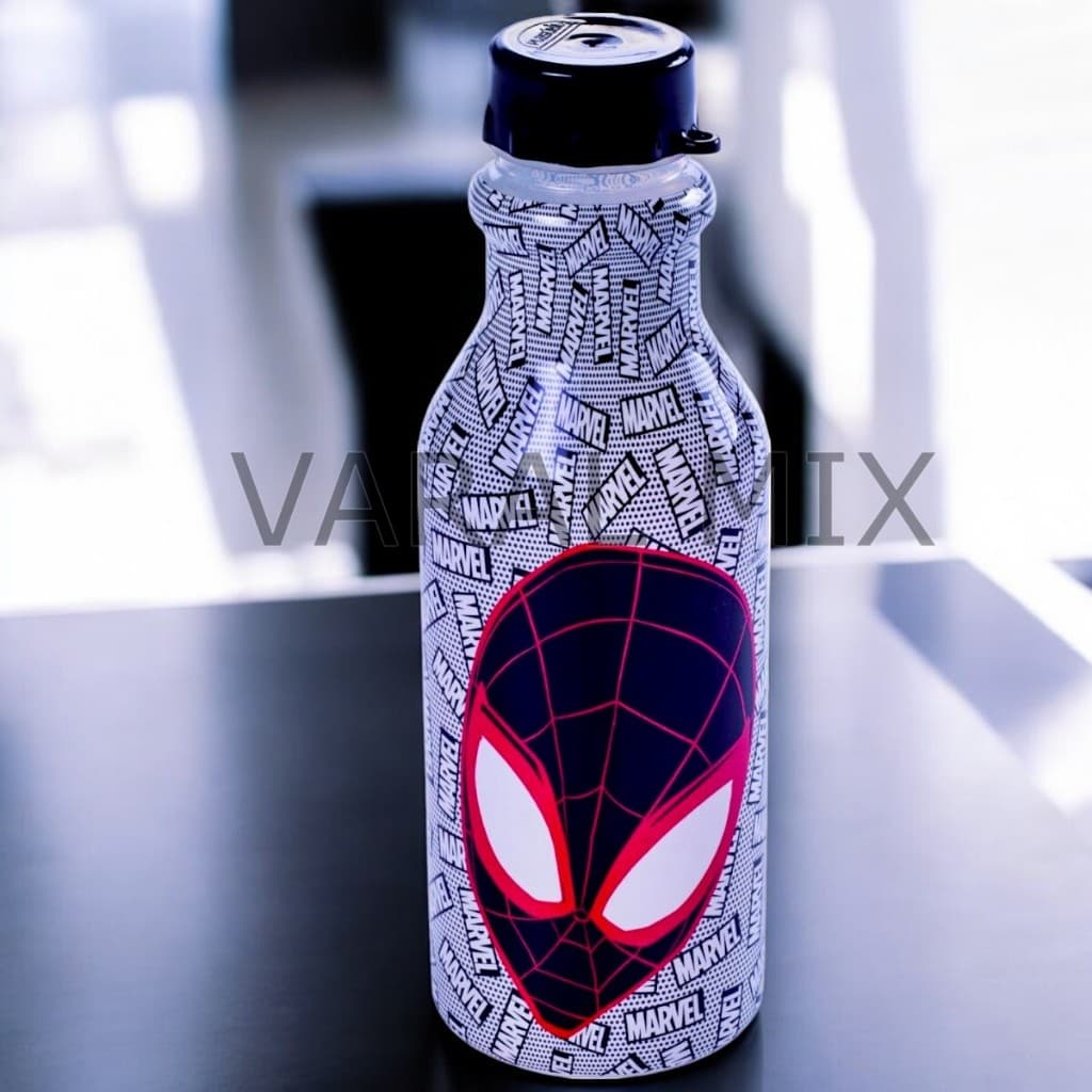 Garrafa Garrafinha De Água Homem Aranha Marvel Vingadores Plasútil 500 Ml