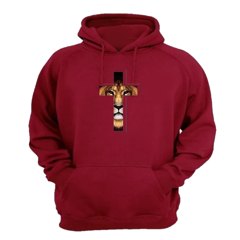 Moletom Com Capuz Modelo Canguru Leão de Judá  Flanelado De Frio Masculino E Feminino