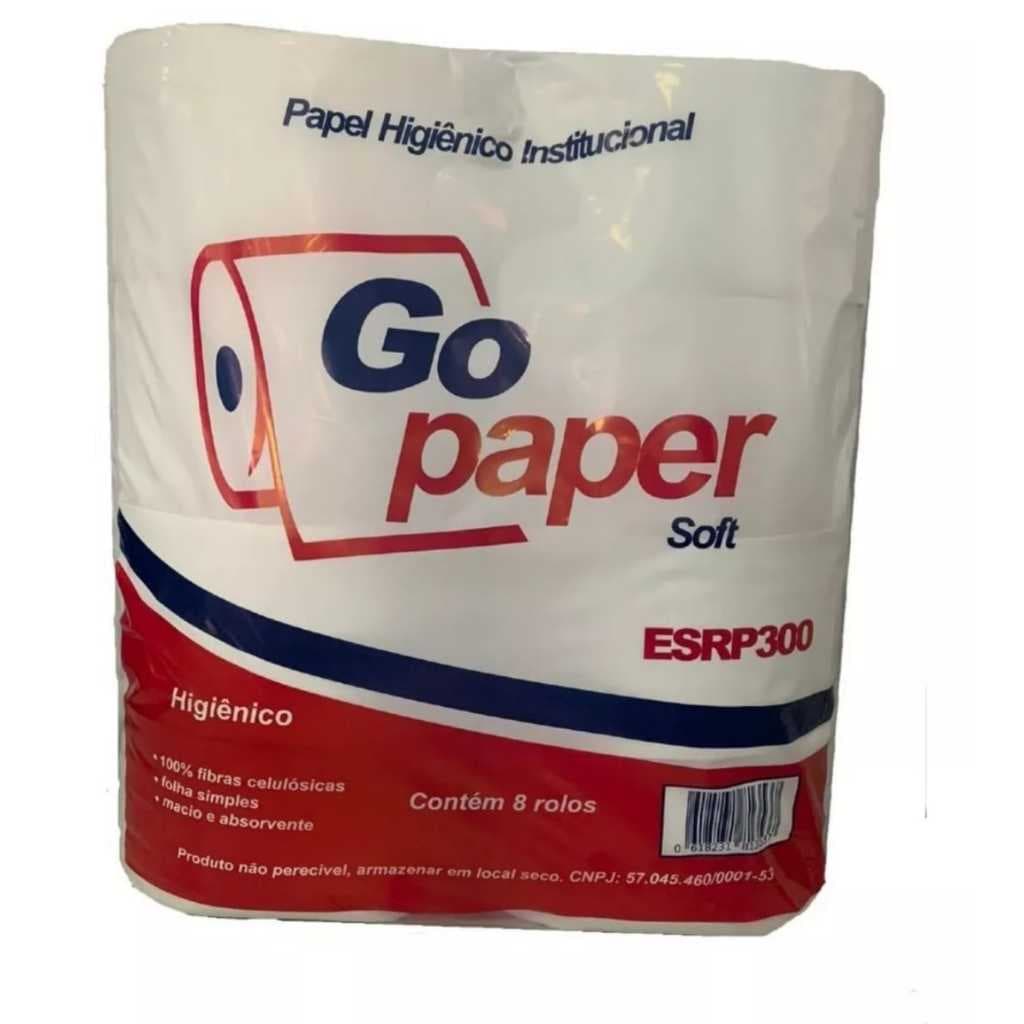 Papel Higiênico Rolo Jumbo Alta Qualidade Macio Resistente Econômico Banheiro Comercial e Residencial 300 Metros