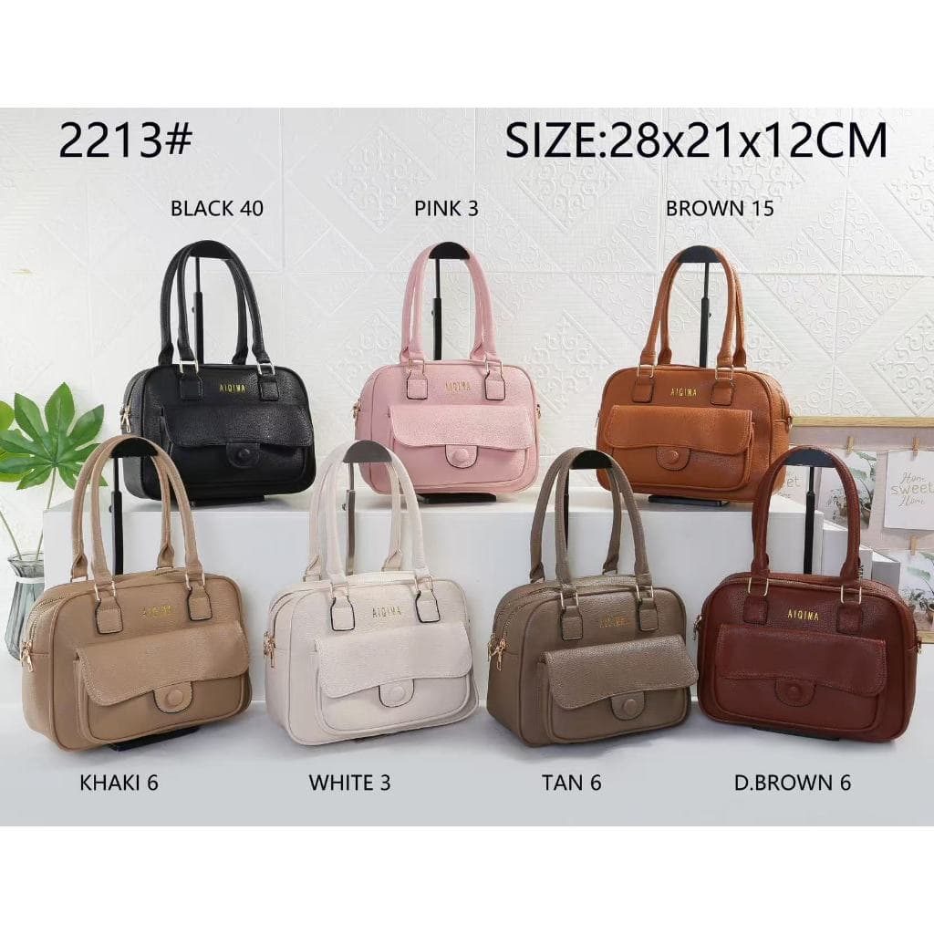 Bolsa Baú Grande Feminina Elegante de Mão e Alça Transversal 2213