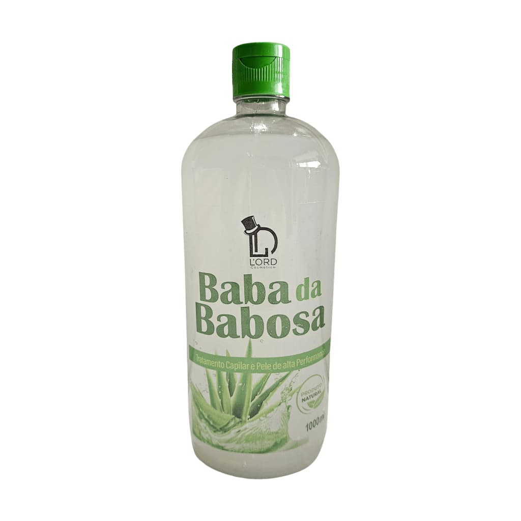 Baba da Babosa 1L Lord Cosméticos | Hidratação Natural Aloe Vera Cabelos e Pele - Alto Rendimento