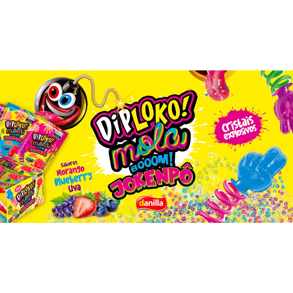 DIP LOKO BOOM MOLA JOKENPO COM 30 UNIDADES