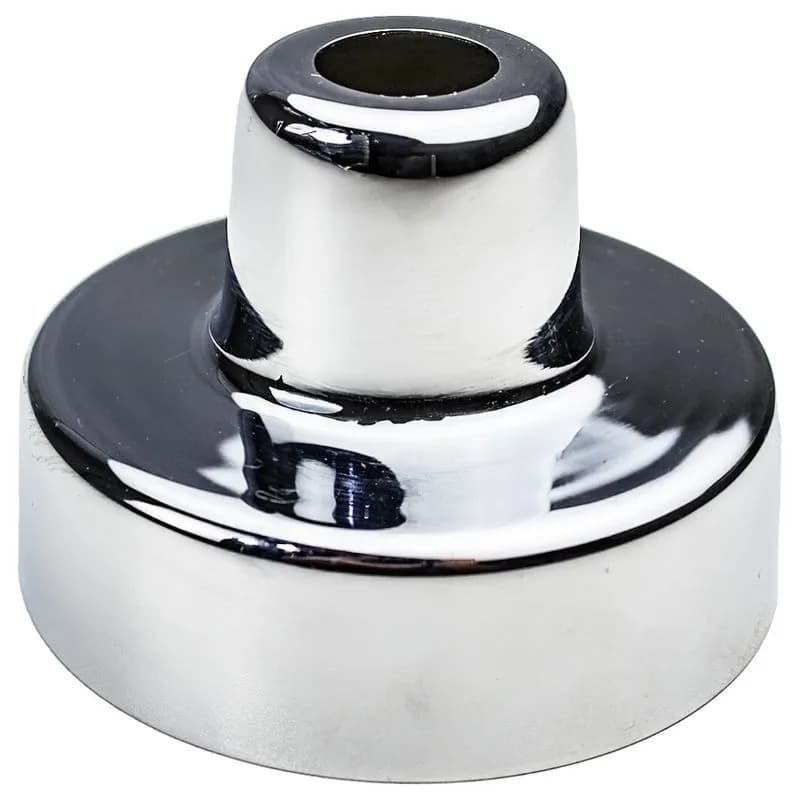Canopla acabamento metal  inox para registro grande estria Deca compativel