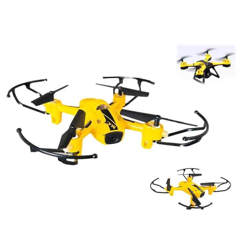 Drone Controle Remoto Infantil Com Luzes Led Voo Resistente ao Vento Recarregável