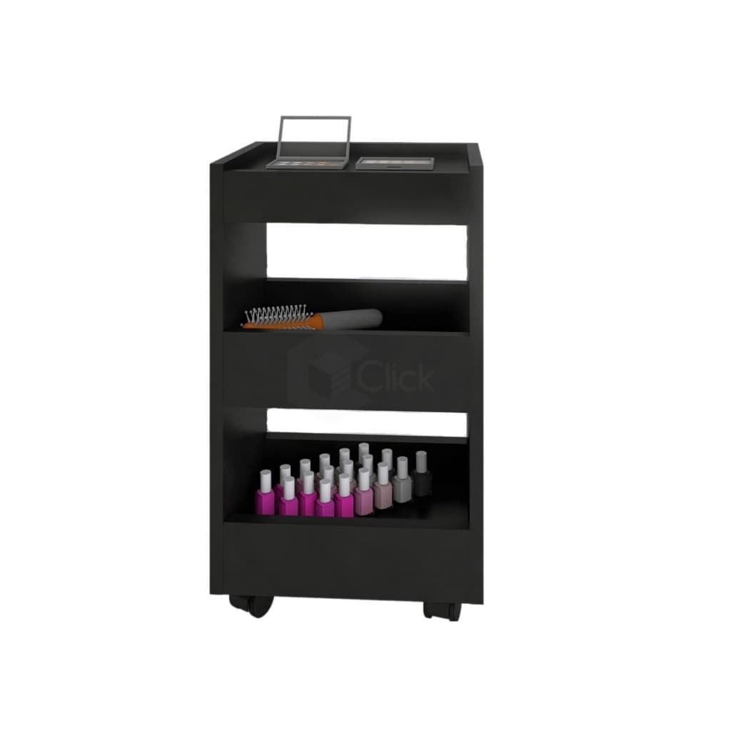 Suporte Para Esmalte Carrinho Auxiliar Salão De Beleza Mesa Manicure Com Rodinhas