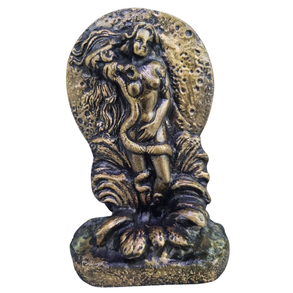 Imagem Mandala Lilith 20cm ouro velho Parede ou Base