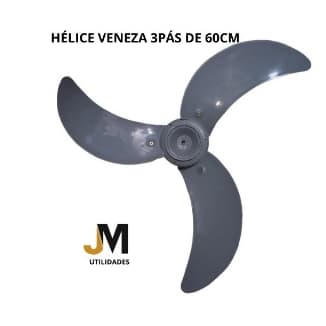 Hélice para Ventilador  / Solaster - Veneza - 60cm - Cinza