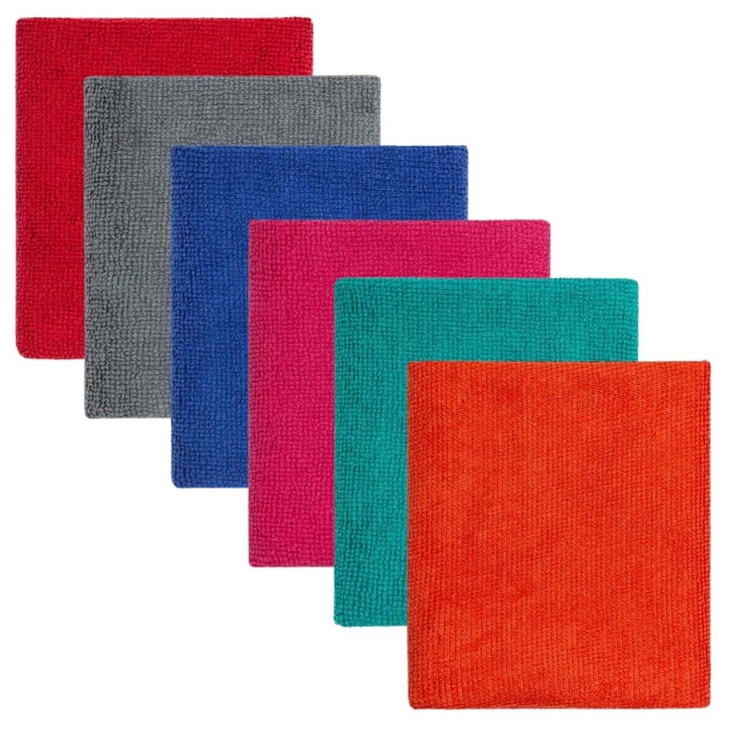 Kit Pano Multiuso Microfibra 6 Peças 30x30cm Super Absorvente