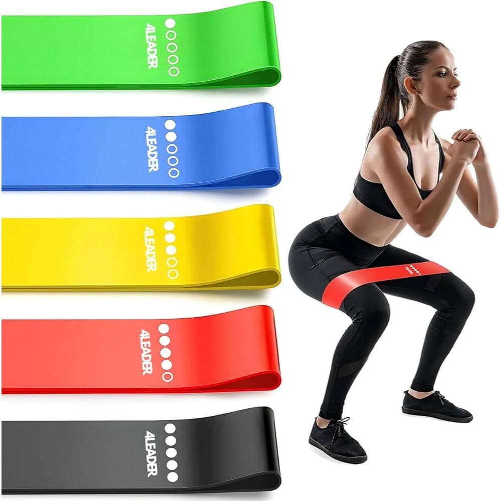 5 Faixas Elásticas Para Exercícios Multifuncional Yoga Fisioterapia e Treino