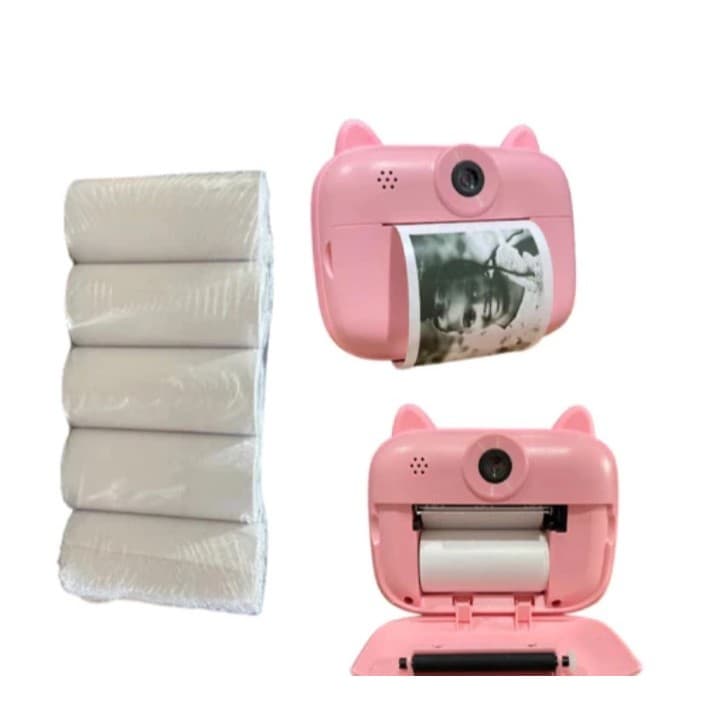 5 Rolos de papel térmico 57 * 30mm papel de impressão para câmera instantânea.