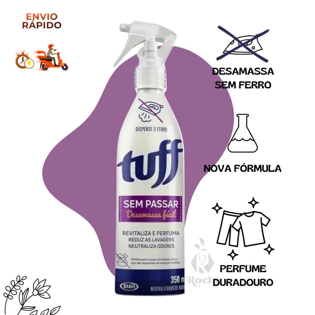 Tuff Spray Desamassa Fácil Sem Passar Neutralizador De Odores 350ml  Perfuma Revitaliza