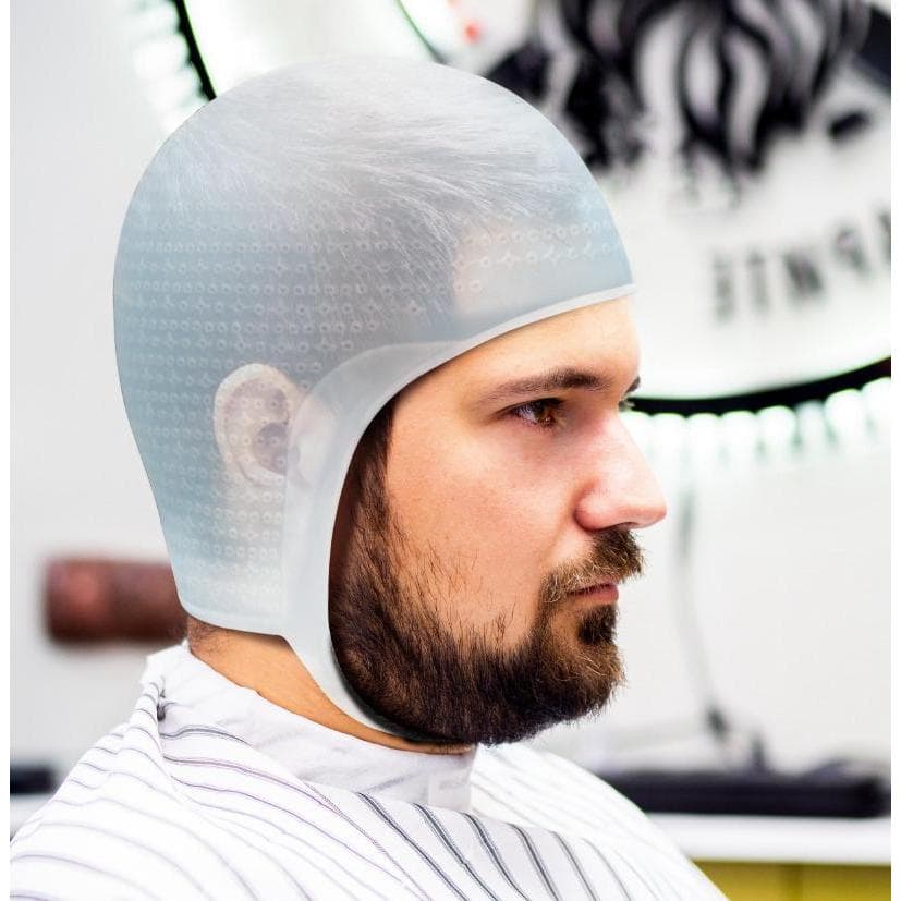 Touca de Silicone Para Luzes Reflexo Mechas Alinhada Ilumina Barber Tamanho M SOS Beleza Brasileira