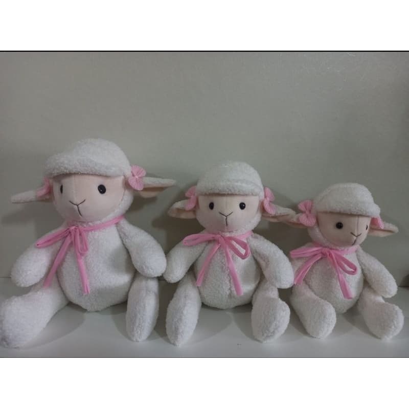 almofada ovelha trio decoração nicho prateleira