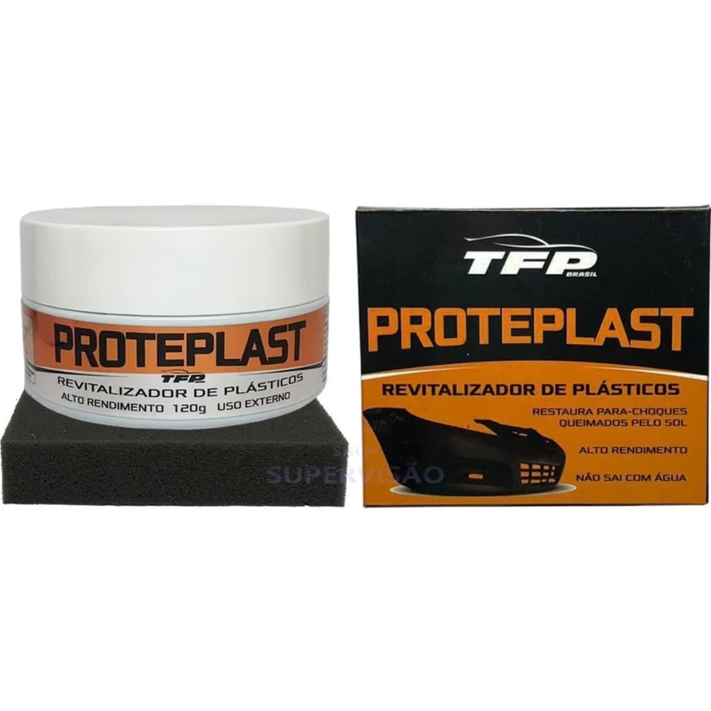 Revitalizador De Plástico Automotivo Proteplast 120g Restaurador Recuperador Alto Rendimento