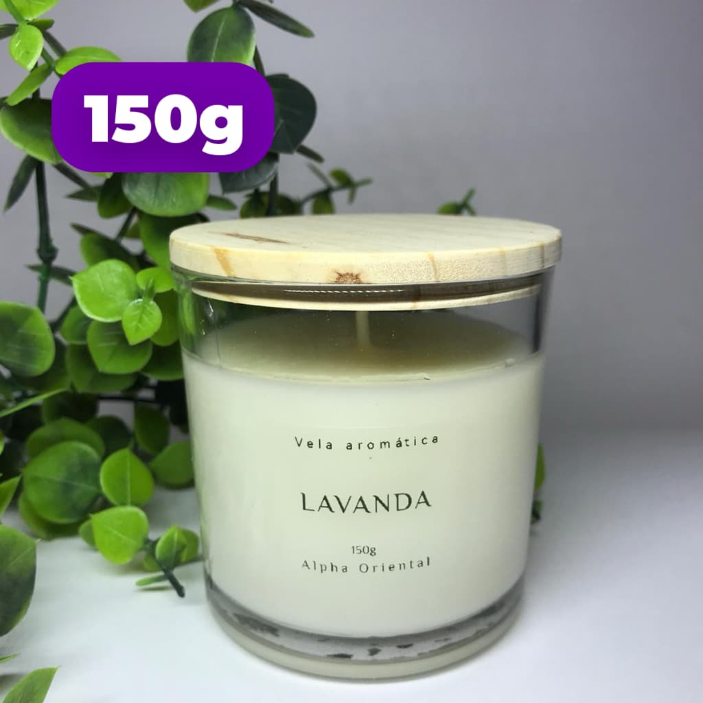Atacado Vela aromática artesanal PREMIUM 150GV- Vários Aromas - Com especiarias e tampa de madeira