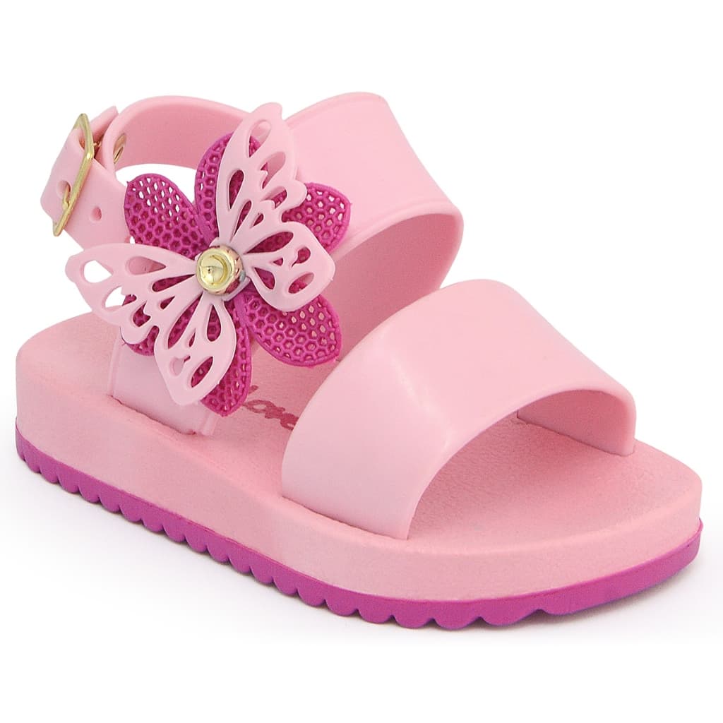 Sandália Infantil Menina Bebê Papete Luxo Confortável Macia