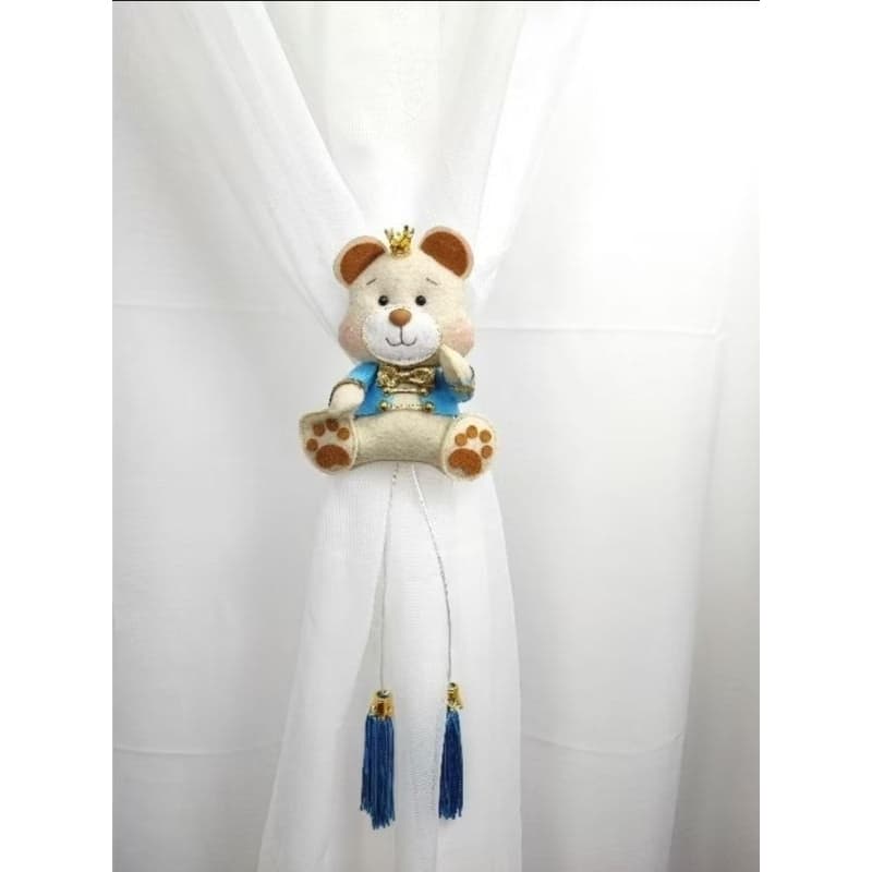 Prendedor de Cortina URSO Príncipe/Ursa Princesa - O PAR!