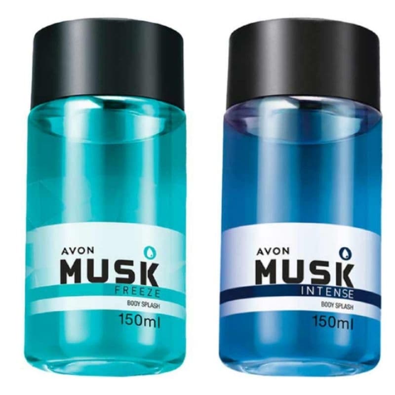 Kit 2 Perfume Masculino Musk Body Splash Avon 150ml - Várias Fragrâncias