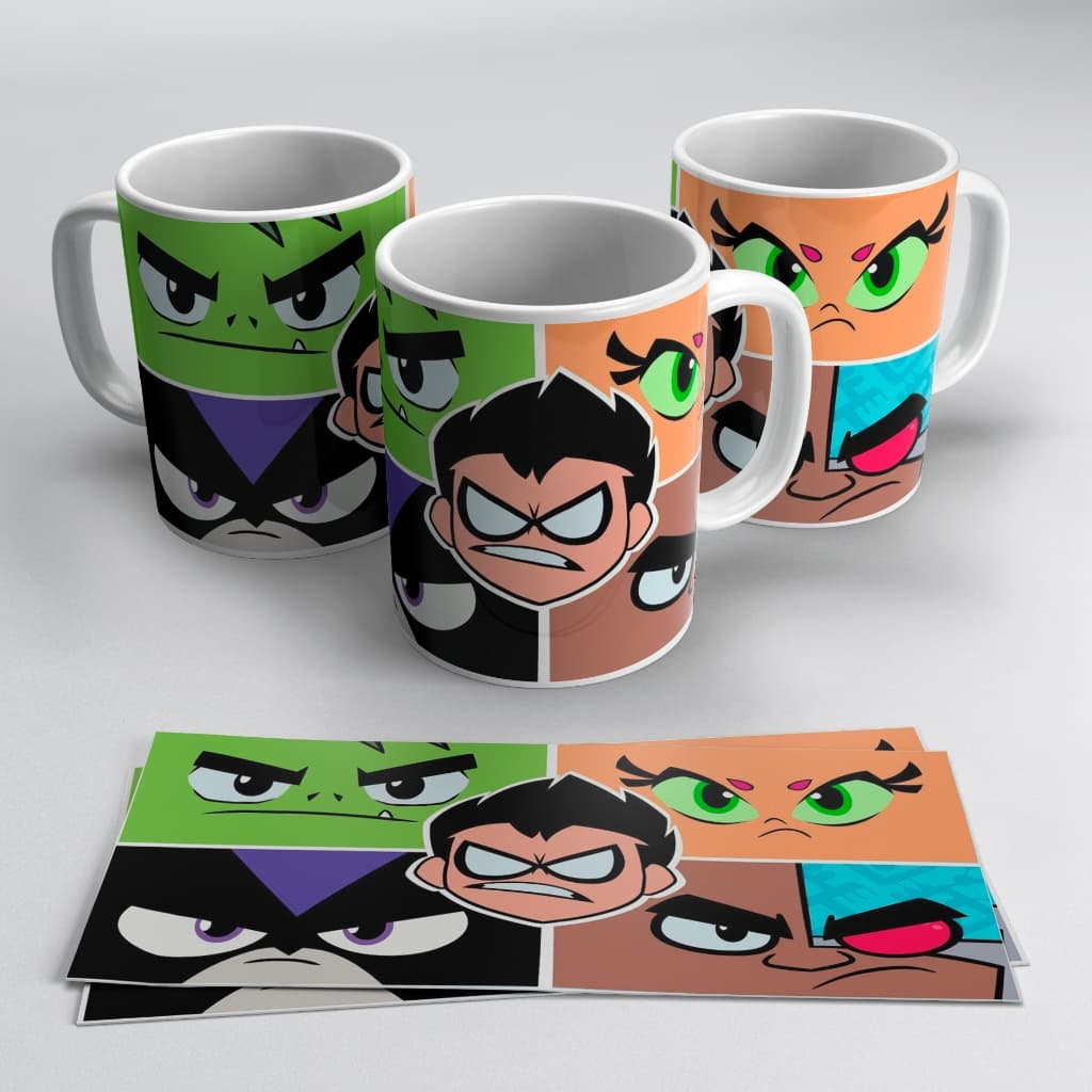 Caneca Os Jovens Titãs Desenho