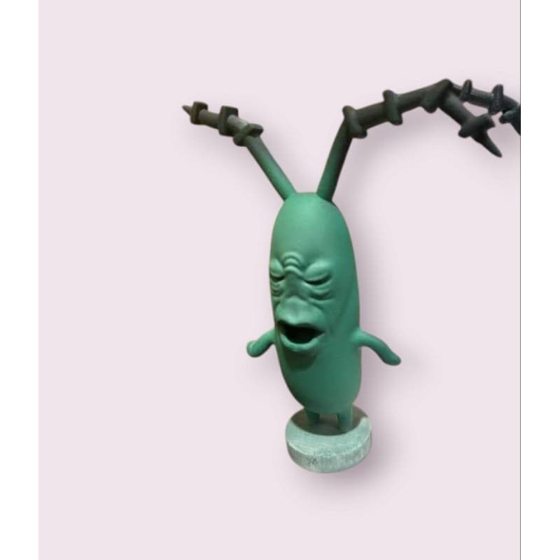 Boneco Plankton Meme Aaaahh Bob Esponja Colecionavel Artesanal Geek Nerd