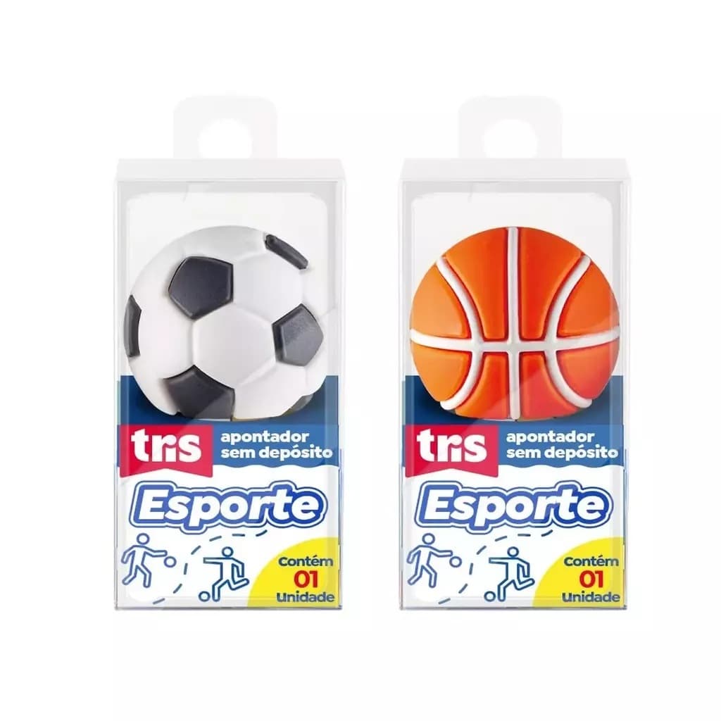 Apontador Tris Esporte 1 UNIDADE