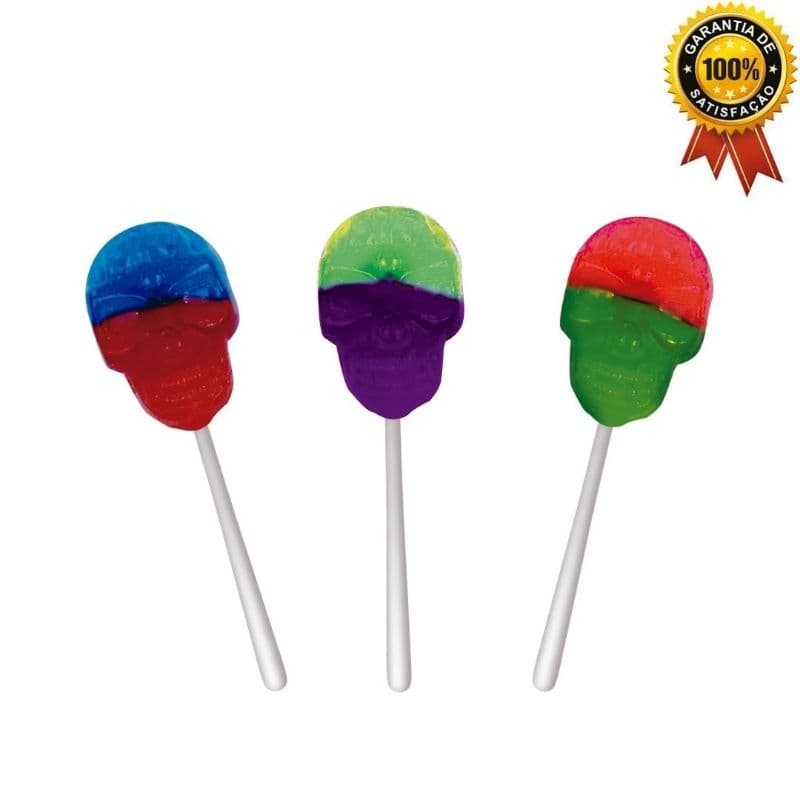 PIRULITO CAVEIRA BOOM ( EXPLODE NA BOCA ) - DOCE MIX CANDY