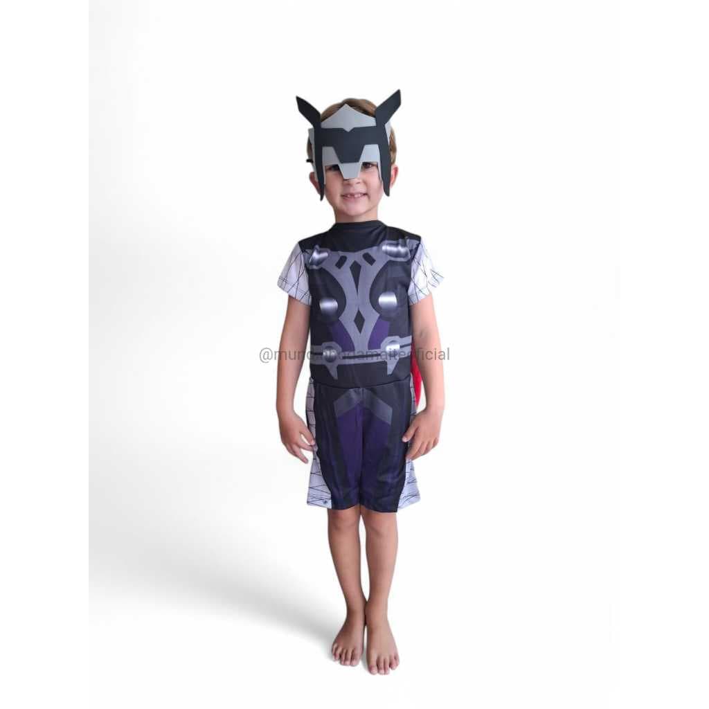 Fantasia infantil curta 4 até 9 anos - Thor