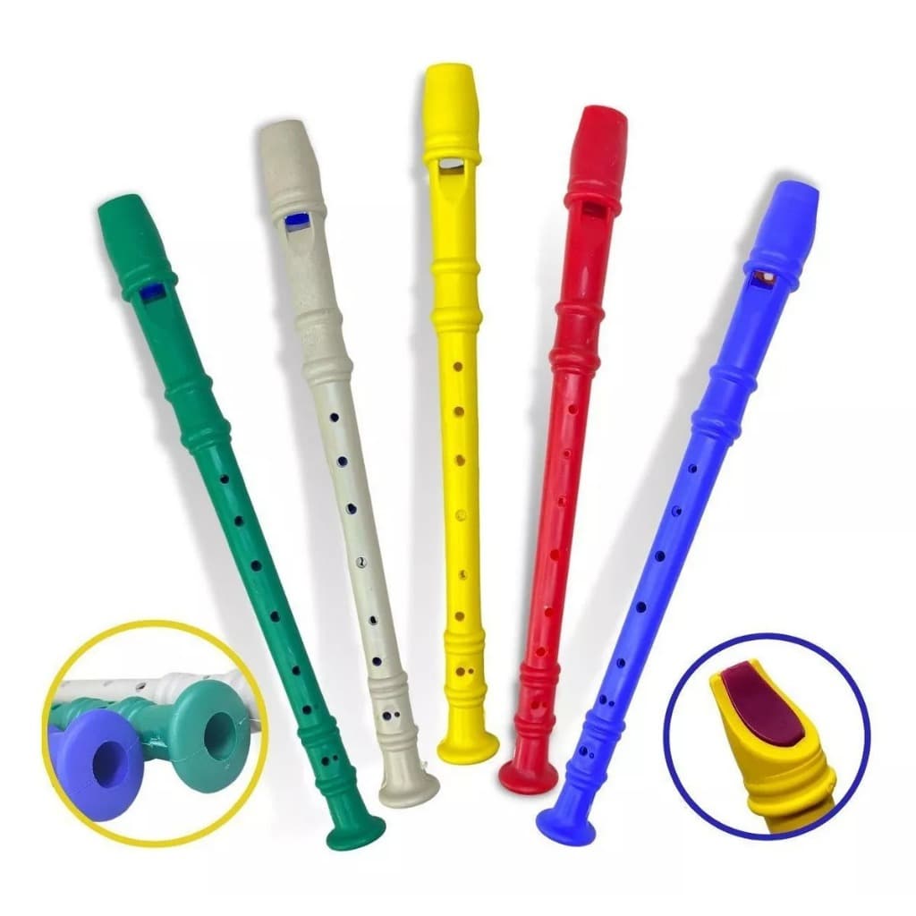 Flauta Doce Infantil Brinquedo Instrumento Plástico