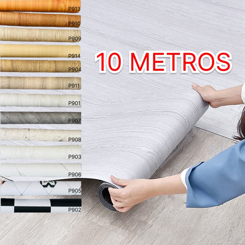 Adesivo Para Piso, Vinilico Autocolante 10MX61CM Proprio Para Chão Quarto, Cozinha, Sala, Banheiro