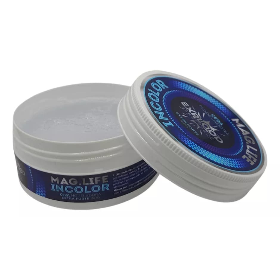 Pomada Cabelo Masculino Explood Mag Life Incolor & Cera Modeladora  & Cera Modeladora Black & Cera Modeladora Explood Uv