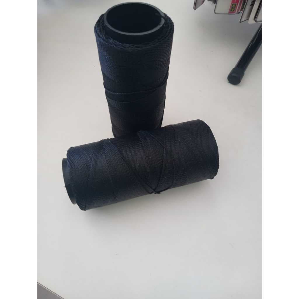 Cordão fio encerado poliéster 01 rolo cor preto Settanyl 04 100g