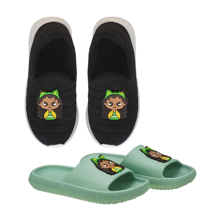 Kit Tênis Calce Facil e Chinelo Nuvem Personalisado Gabi