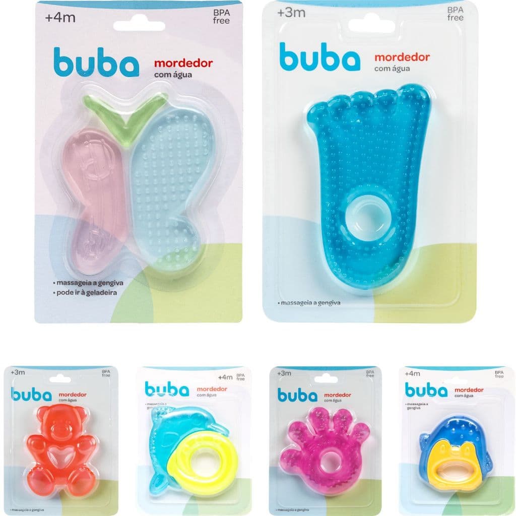 Mordedor Buba Bebê Mordedor de Água Buba Dentinhos Dentição Bebe