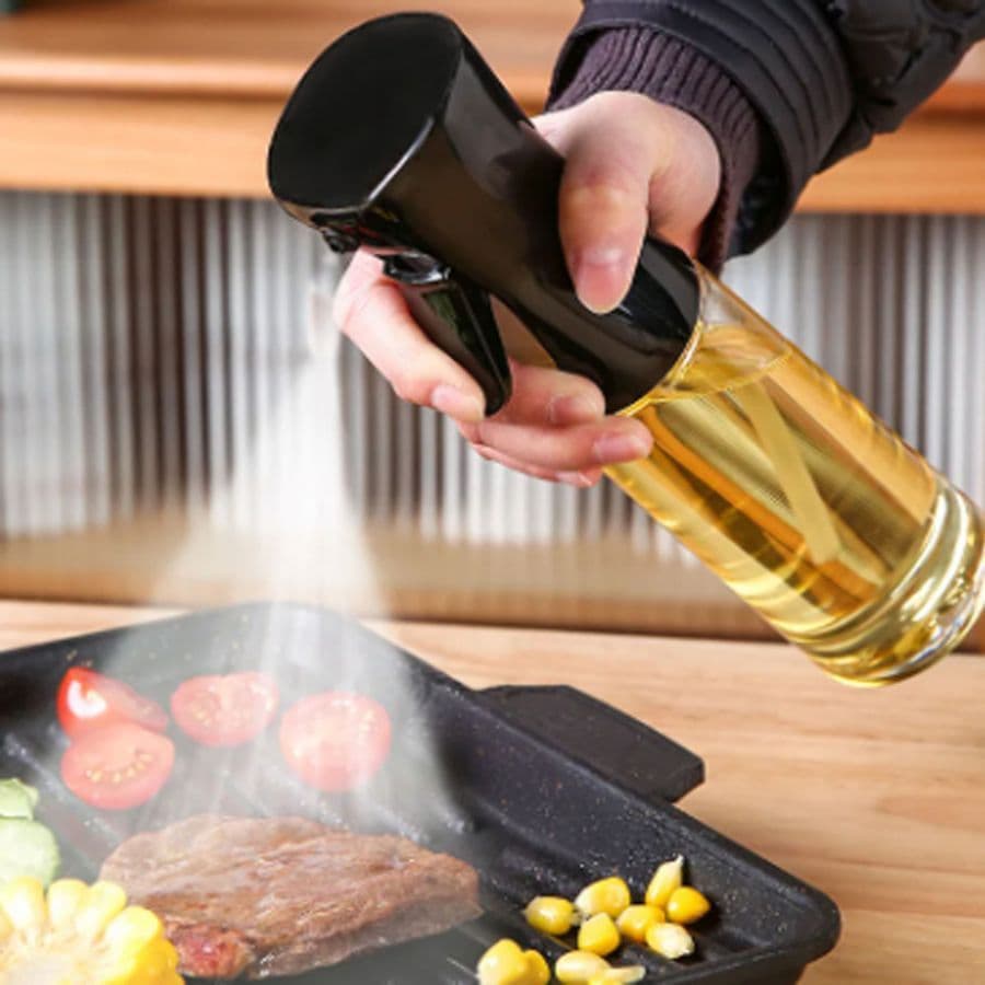 Spray Borrifador 200ml Dispenser Porta Óleo Azeite Vinagre Salada Cozinha Pulverizador Culinária