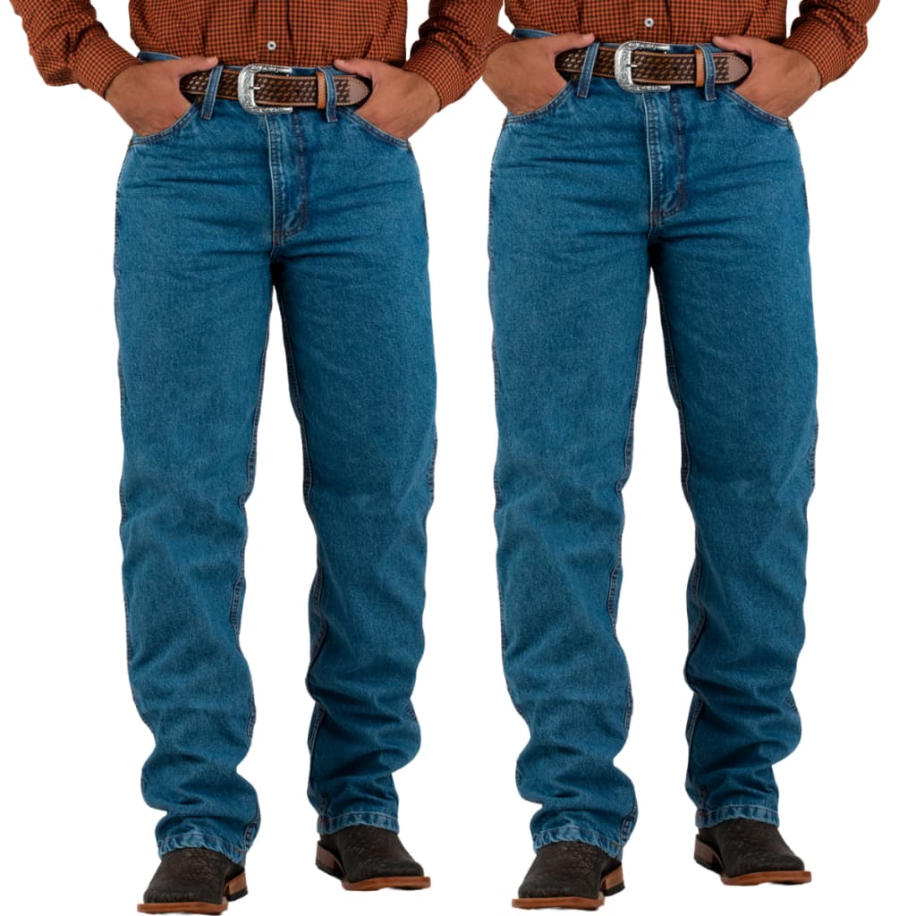 Kit 2 Calças Jeans Masculina Country Calamari Gold Stone 100% Algodão