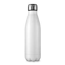 GARRAFA DE ÁGUA BRANCA GARRAFINHA EM AÇO INOX 750ML