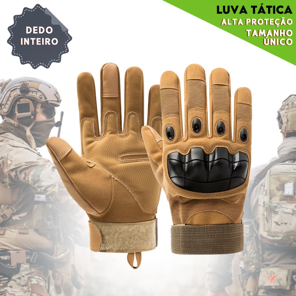 Luva Tática de Combate Proteção e Conforto para Esportes Radicais Luvas de Alta Qualidade - Aero