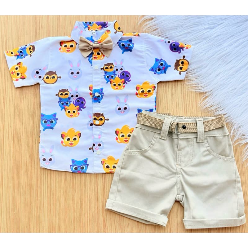 conjunto bolo fofo social aniversário branco com bege criança festa