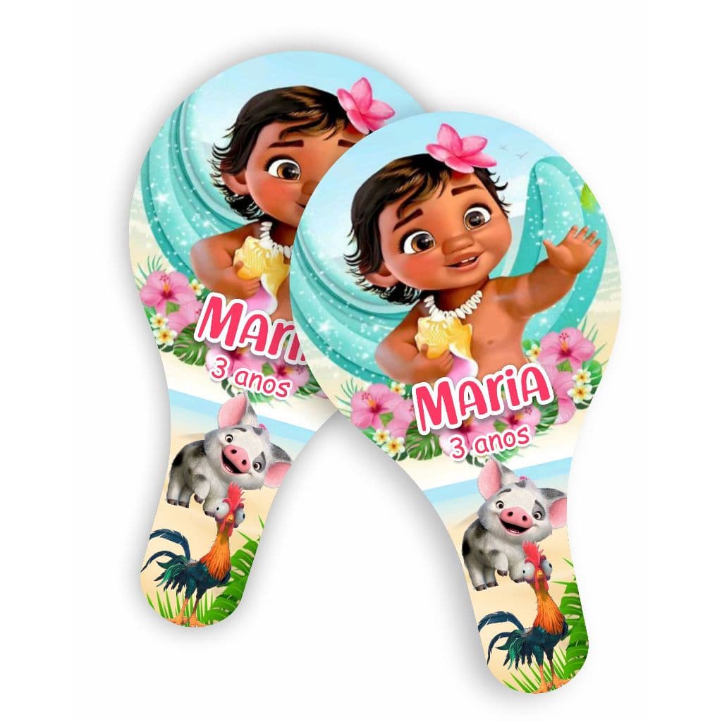 Adesivos Moana Baby Para Raquete Ping Pong