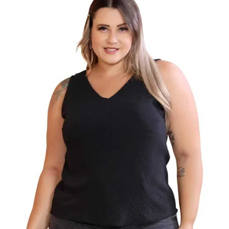 Blusa Feminina Plus Size Duna estilosa verão tendencia