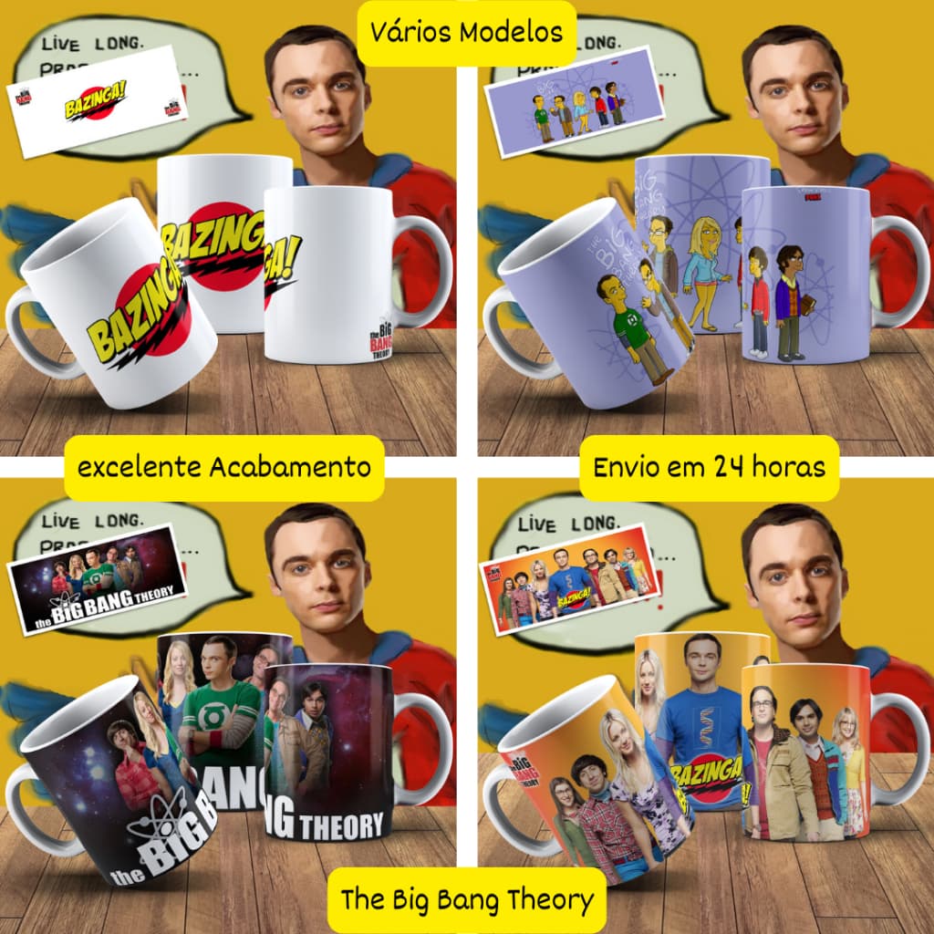 Caneca The Big Bang Theory/Big Bang A Teoria! Vários Modelos! Envio em 24 horas!