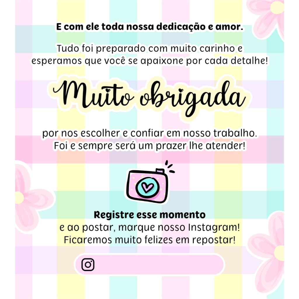 Kit 5 Blocos (500 Folhas) para Agradecimento /Muito obrigada