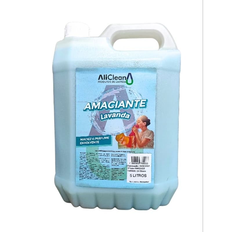 Amaciante concentrado perfumado lavanda 5L AliClean