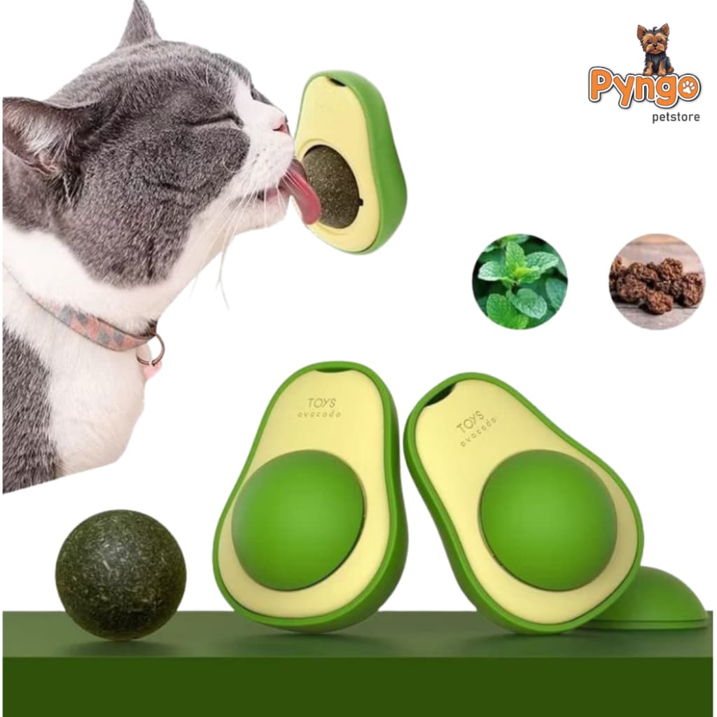 Brinquedo Para Gatos Com Catnip Erva Gato Natural Abacate Patinha Ovinho Lambe Lambe