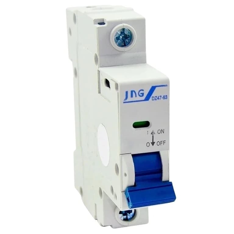 Disjuntor JNG Din Curva C Unipolar 16A - 20A - 25A - 40A - 50A - 70A INMETRO
