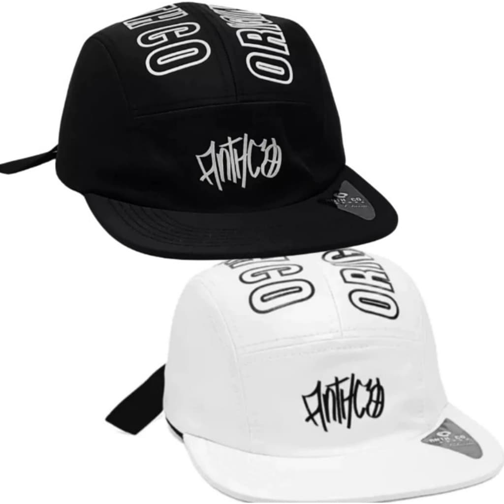 Boné Aba Reta Five Panel Original Strapback Kit Com 2 leve mais pague menos