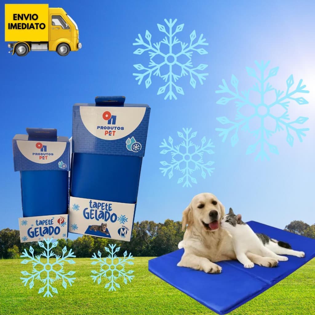 Tapete Gelado Refrescante Grande Para Cachorros e Gatos