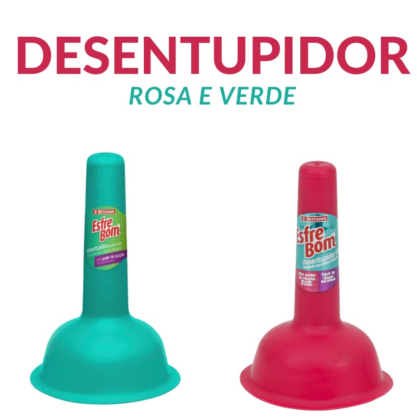 Desentupidor Alta Eficiência Bettanin - Verde e Rosa