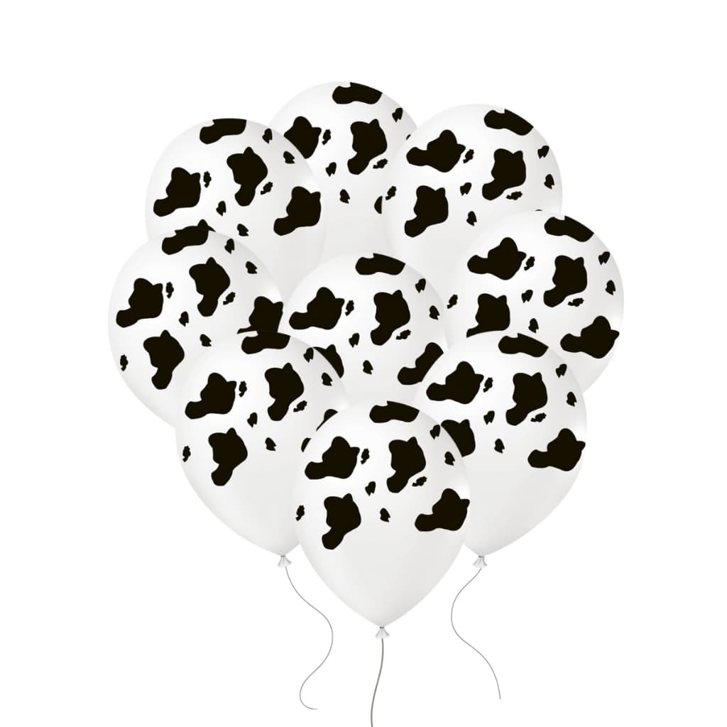 25 Balões Mancha de Vaca Festa Aniversario Decoração Criança Tamanho 11